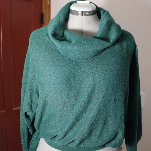 Style & Co. Cowl Glitter Sweater - Picture 1 of 4